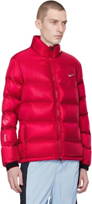 Nike x NOCTA Sunset Puffer Jaket Merah Logo Kerah Tinggi Coat Quilted. DO2783-657 Details for Nike x NOCTA Sunset Puffer Jaket Merah Logo Kerah Tinggi Coat Quilted. DO2783-657