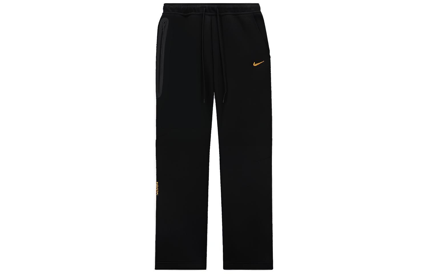 Nike Nocta Tech Fleece Logo Print Drawstring Pants Black Unisex Asia Edition FD8461-010