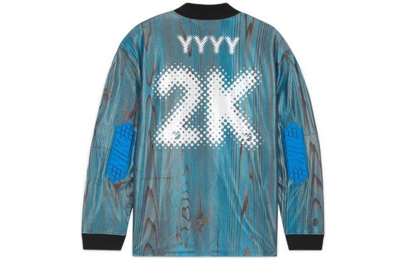 Lookbook Nike x Off-White™ 藍色復古足球標誌長袖T恤衛衣 (美國). DN1700-411