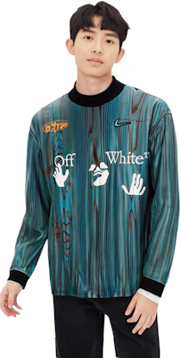 Nike x Off-White™ 藍色復古足球標誌長袖T恤衛衣 (美國). DN1700-411 Shop Nike x Off-White™ 藍色復古足球標誌長袖T恤衛衣 (美國). DN1700-411