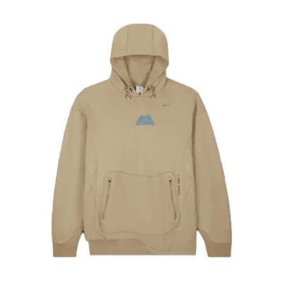 Nike OFF-WHITE Collab Letter Logo Print Hoodie Pullover Khaki ( US Version) DN1759-247