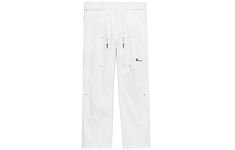Order Celana Nike x OFF-WHITE Kolaborasi SS21 Putih Jogger Skateboard Unisex Gaya Spring CU2500-100