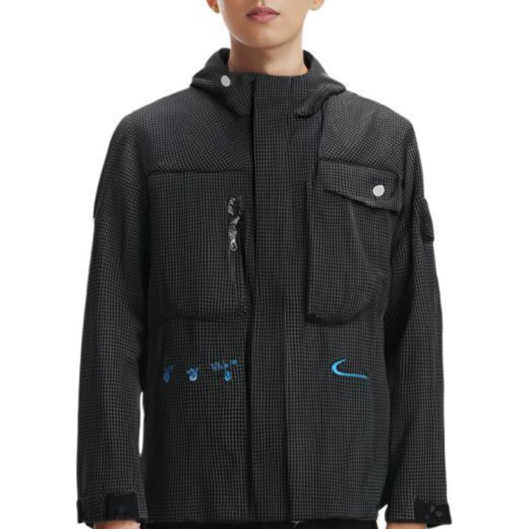 Purchase Nike x Off-White FW22  Black Multi-Pocket Zip Hoodie Jacket Asia Edition DN1750-010