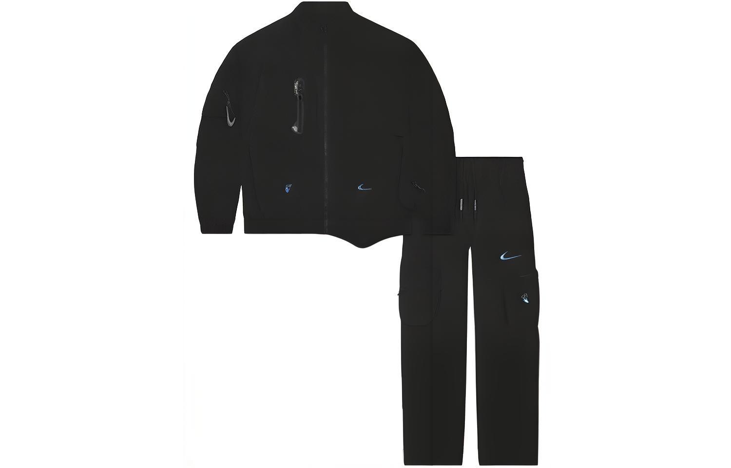 Nike x Off-White FW22 Asymmetrical Waterproof Track Suit Black (Asia Edition). DN1705-010