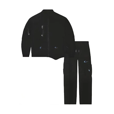 Nike Off-White FW22 Asymmetrical Waterproof Track Suit Black (Asia Edition). DN1705-010