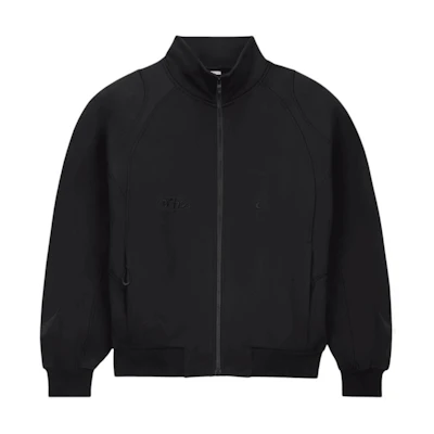 Nike Off-White FW23 Black Logo Zip Jacket Unisex Asia Edition DV4452-010