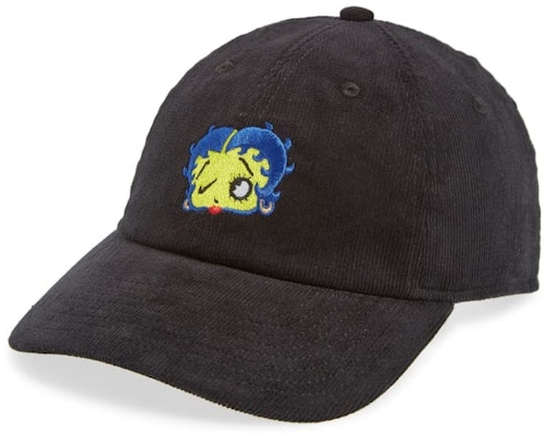 Nike x Olivia Kim Betty Boop Embroidered Baseball Corduroy Hat Black Buy Nike x Olivia Kim Betty Boop Embroidered Baseball Corduroy Hat Black