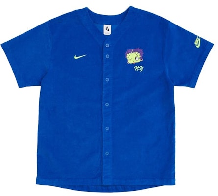 Nike x Olivia Kim Corduroy Baseball Jersey Game Royal Buy Nike x Olivia Kim Corduroy Baseball Jersey Game Royal