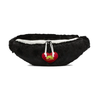 Nike Olivia Kim Heritage Faux Fur Waist Bag Black