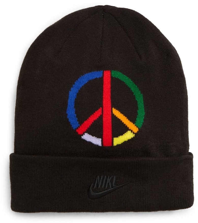 nike-x-olivia-kim-peace-sign-cuffed-beanie-black