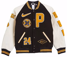 Nike x Patta Running Team Varsity Jacket (Asia Sizing) Black/Yellow/White FJ3107-010 Nike x Patta Running Team Varsity Jacket (Asia Sizing) Black/Yellow/White FJ3107-010