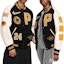 Shop Nike x Patta Running Team Varsity Jacket (Asia Sizing) Black/Yellow/White FJ3107-010