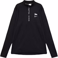Order Nike x Patta SS24 黑色半拉鍊印花上衣休閒運動衫 男女款 亞洲版型 FJ3070-010