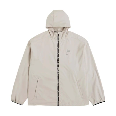 Nike Patta SS24 Grey Logo Print Zip-Up Hoodie Jacket Unisex Casual Sportswear FJ3087-126