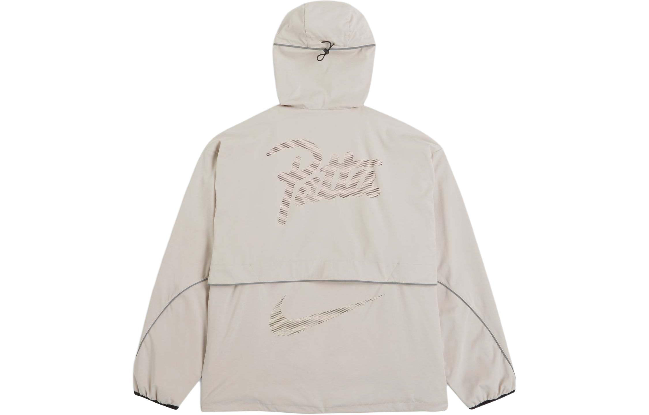 Lookbook Nike x Patta SS24 Grey Logo Print Zip-Up Hoodie Jacket Unisex Casual Sportswear FJ3087-126