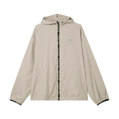 Nike Patta SS24 Grey Unisex Logo Print Zip-Up Hoodie Jacket - Stylish & Comfy FJ3088-126