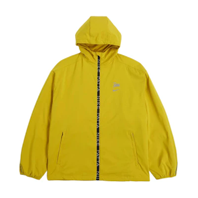 Nike Patta SS24 Logo Print Yellow Zip-Up Hoodie Jacket Unisex Asia Edition FJ3088-389