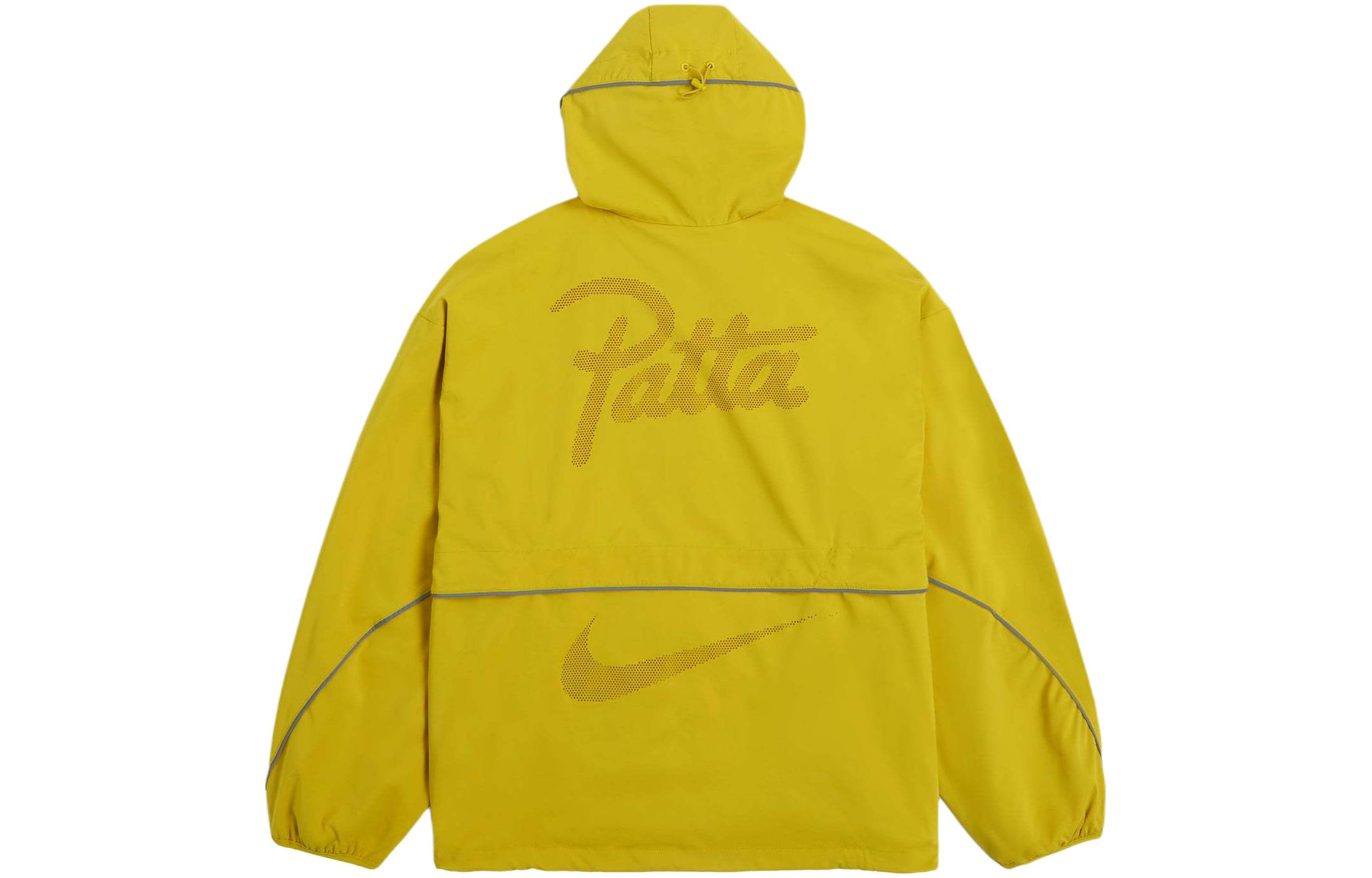 Nike Patta SS24 Logo Print Yellow Zip-Up Hoodie Jacket Unisex Asia Edition FJ3088-389 圖 3