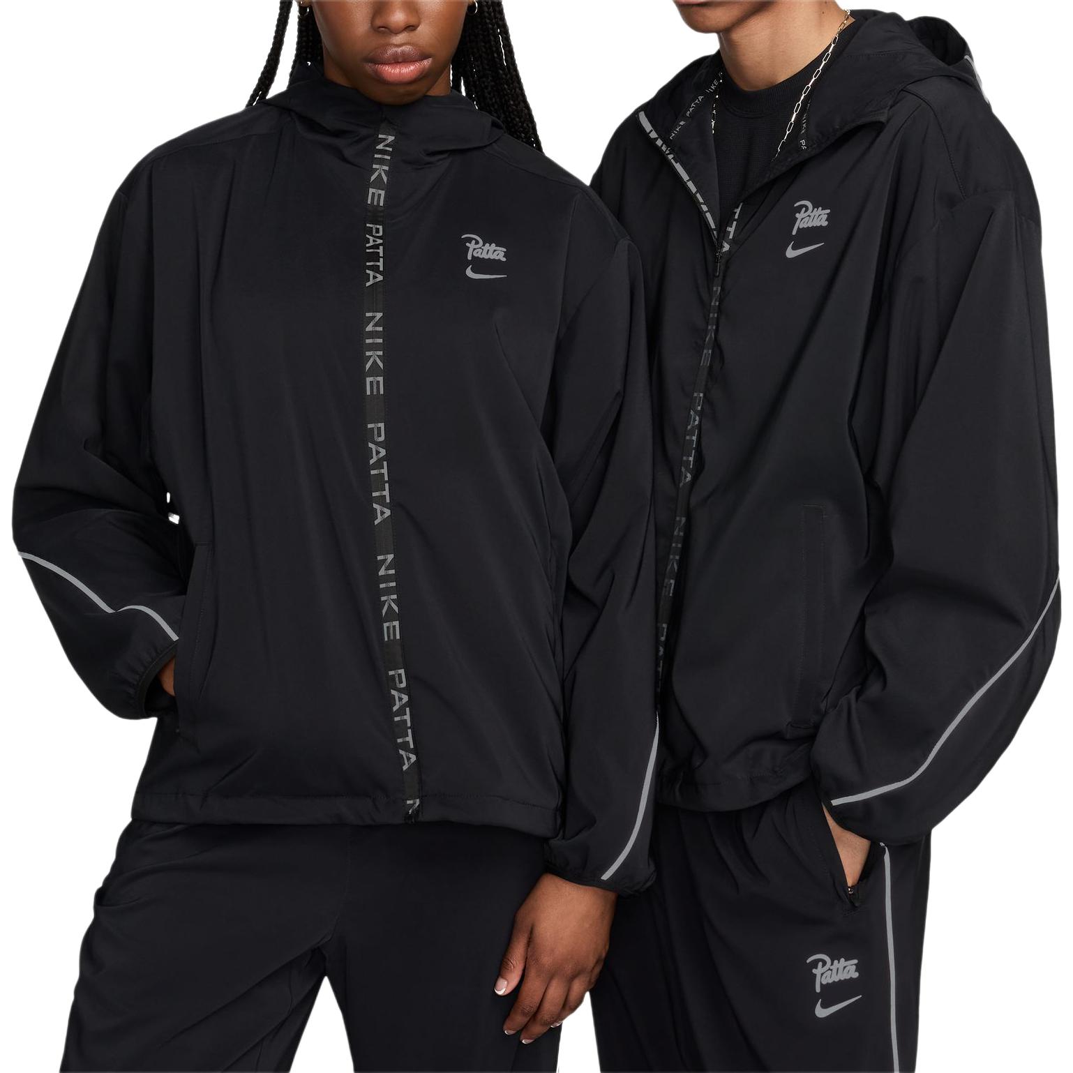 Nike Patta SS24 Outdoor Sports Zip Hoodie Jacket Unisex Black. FJ3087-010 圖 6