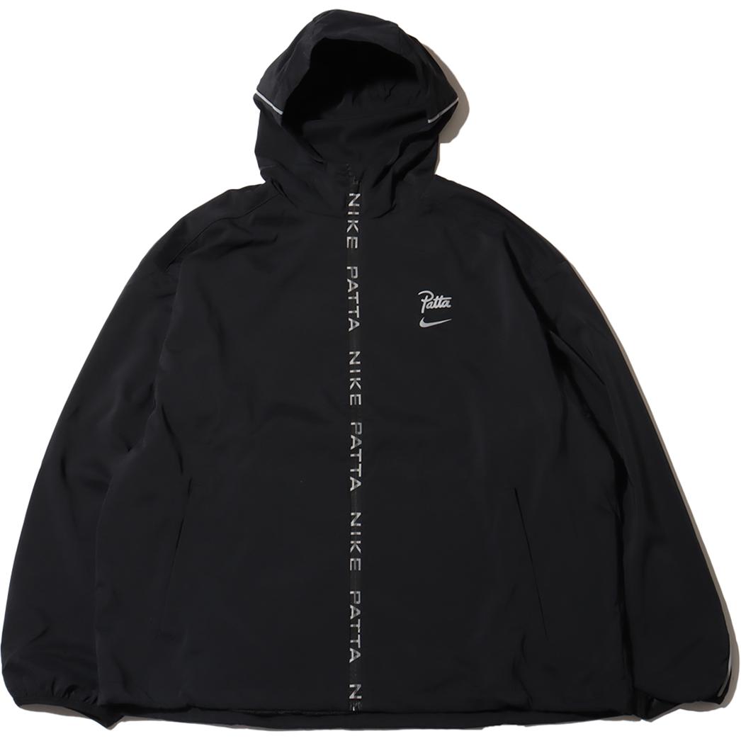 Nike Patta SS24 Unisex Black Comfort Stylish Long-Sleeve Track Jacket Asia Edition FJ3088-010 圖 2