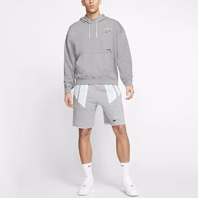 Nike x Pigalle Fleece Shorts Dark Grey Heather Lookbook Nike x Pigalle Fleece Shorts Dark Grey Heather