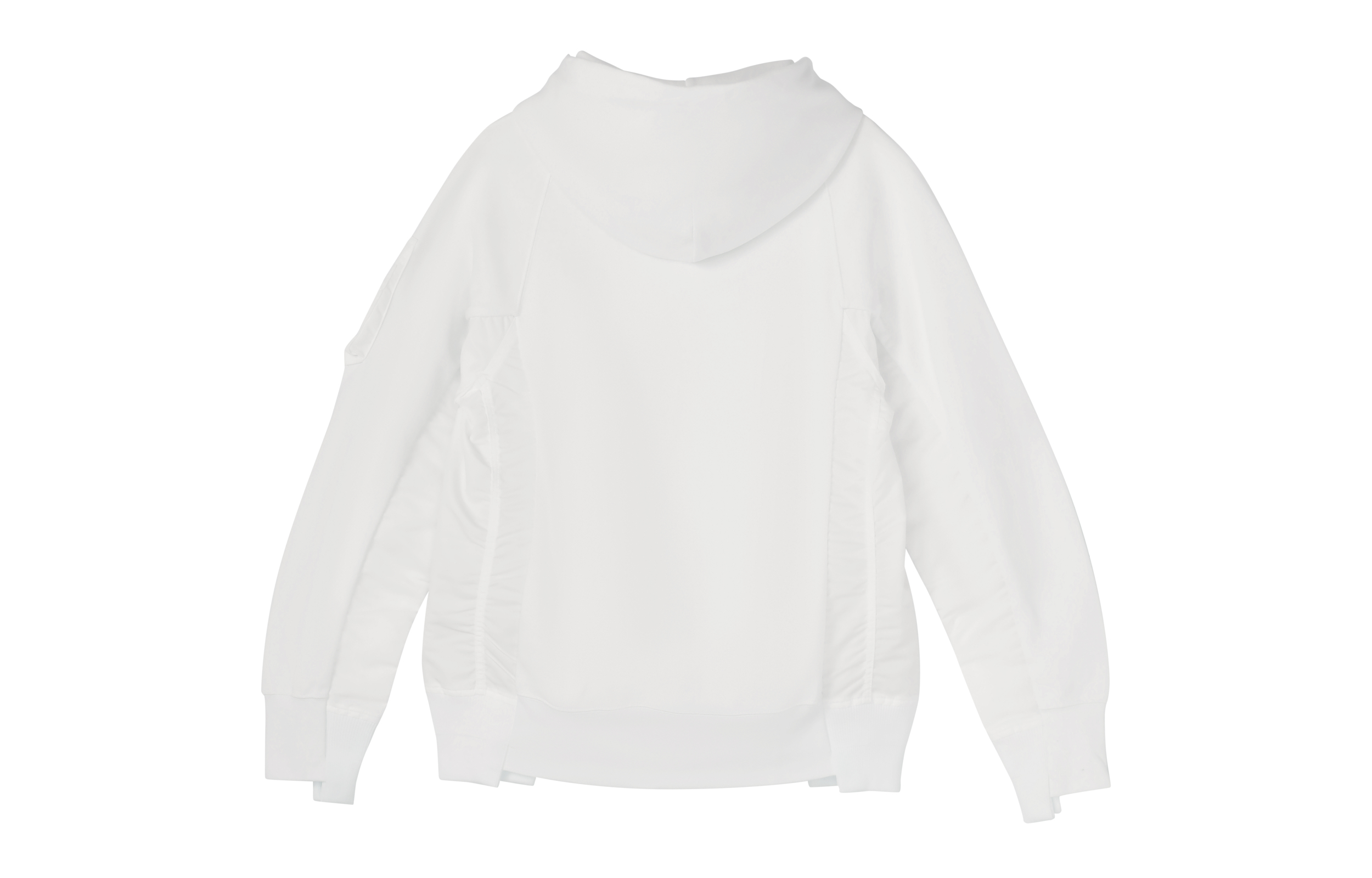 Nike Sacai Collaboration White Pullover Hoodie for Couples CW2419-100 圖 3