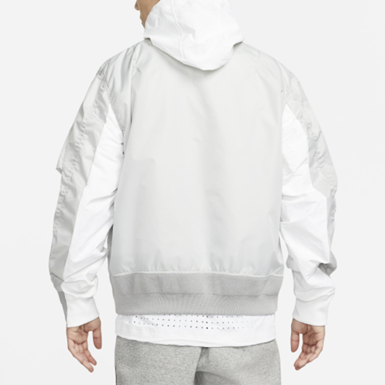 Sizing Nike x Sacai 雙層連帽外套 灰色 亞洲限定版 CZ4697-097