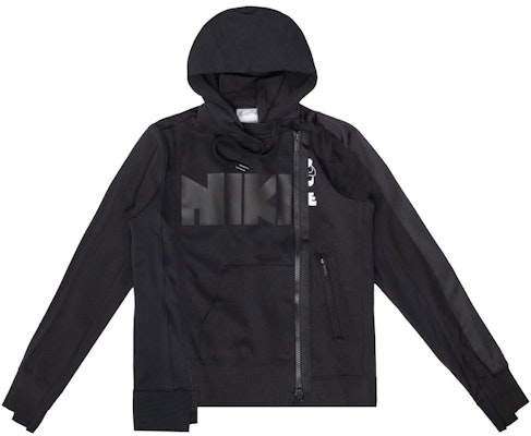 Nike x Sacai Double Zip Hoodie Black/Dark Obsidian Buy Nike x Sacai Double Zip Hoodie Black/Dark Obsidian