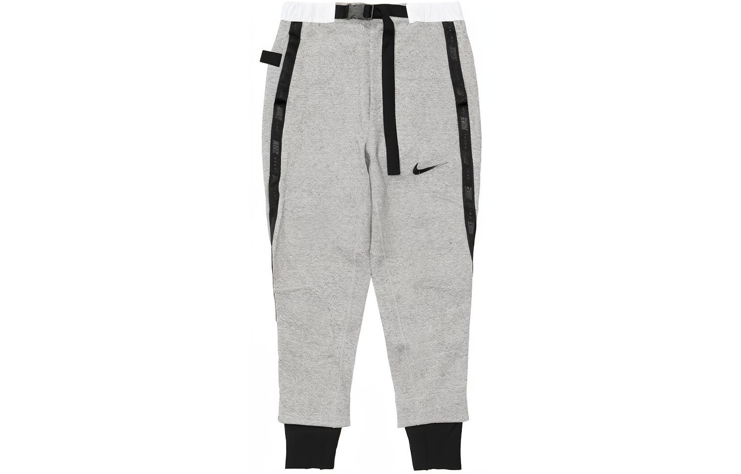 Order ナイキ x サカイ グレー ニット ジョガーパンツ レトロ サイドストライプ トラウザーズ CW2187-063