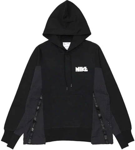 nike-x-sacai-logo-print-colorblock-hoodie-retro-style-black-asia-edition-unisex-cz-4695-010