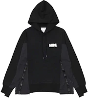 Nike x Sacai Logo Print Colorblock Hoodie Retro Style Black (Asia Edition Unisex) CZ4695-010 Nike x Sacai Logo Print Colorblock Hoodie Retro Style Black (Asia Edition Unisex) CZ4695-010
