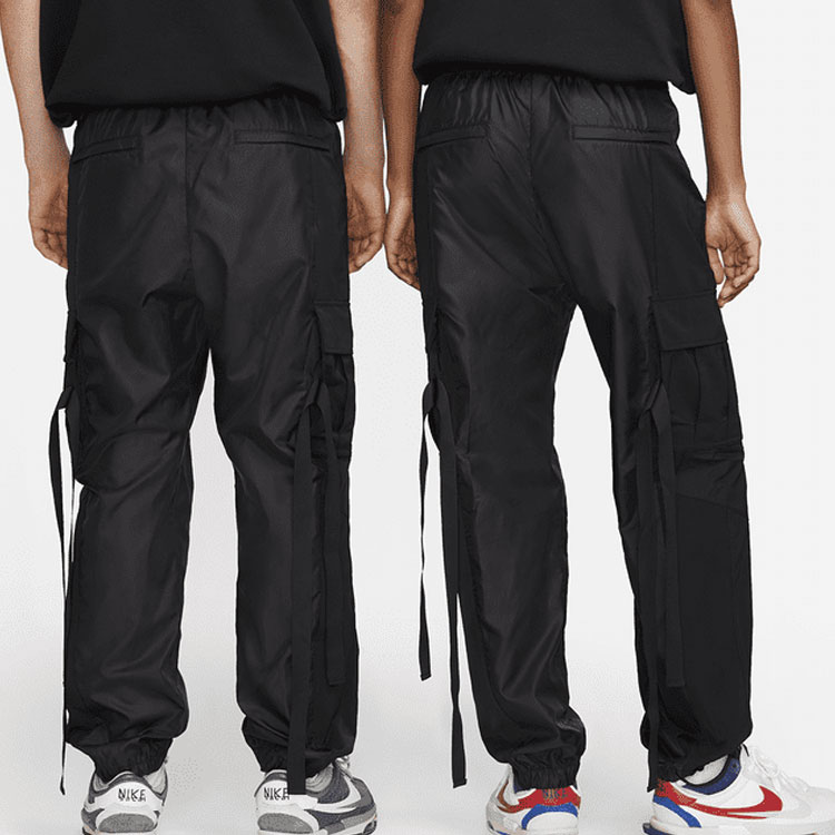 Purchase ナイキ x サカイ ロゴプリント 防水 ユーティリティカーゴパンツ ユニセックス ブラック DQ9060-010