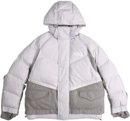 Nike x Sacai 寬鬆拼接羽絨外套 冬季純白金 CT3269-043 Buy Nike x Sacai 寬鬆拼接羽絨外套 冬季純白金 CT3269-043