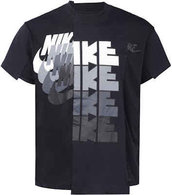 Nike x Sacai Tee Black/Grey Buy Nike x Sacai Tee Black/Grey