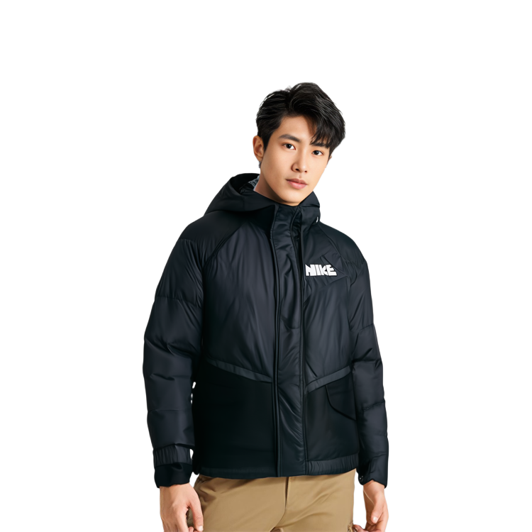 Purchase Nike x Sacai Winter Black Hooded Parka Down Jacket Fusion Style CT3269-010