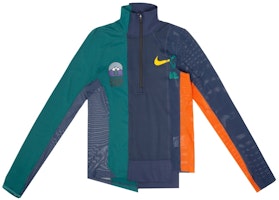 Nike x Sacai Women's Half Zip Running Jacket Obsidian/Deep Royal Blue Nike x Sacai Women's Half Zip Running Jacket Obsidian/Deep Royal Blue