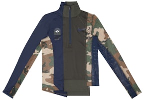 Nike x Sacai Women's Half Zip Running Jacket Sequoia/Obsidian Nike x Sacai Women's Half Zip Running Jacket Sequoia/Obsidian