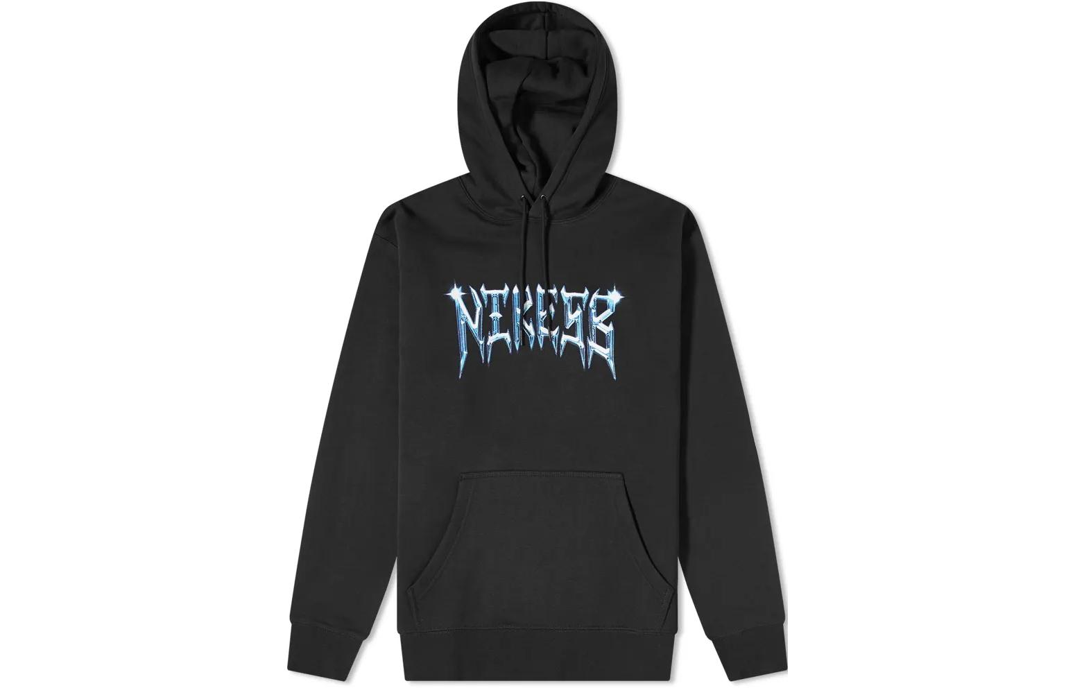 Nike SAMBORGHINI Retro Letter Print Loose Fit Hoodie Black CW7149-010