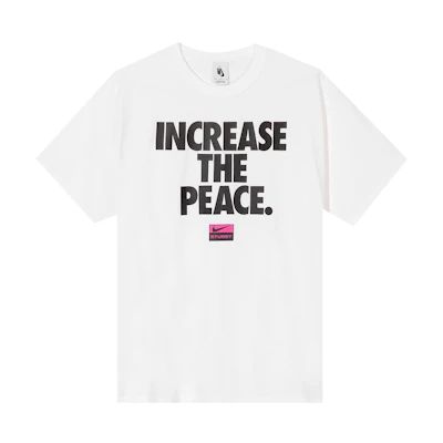 Nike Stüssy Increase The Peace Tee White