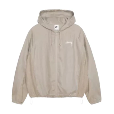 Nike Stüssy SS24 Unisex Beige Hoodie Jacket - Comfortable & Stylish. FZ5751-263