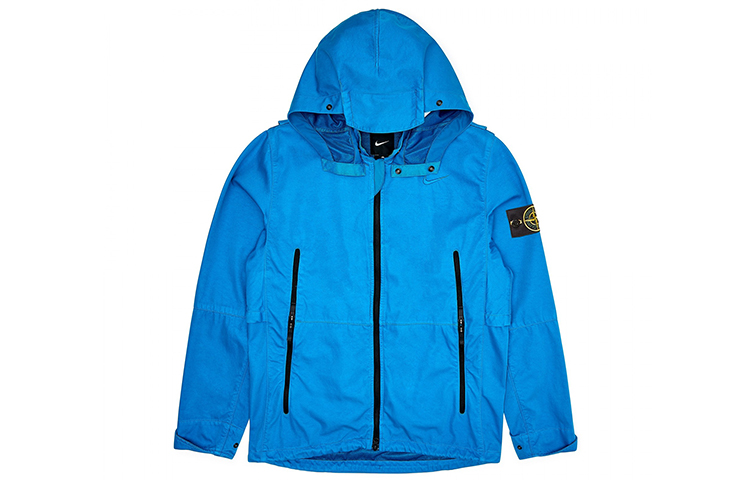 Nike STONE ISLAND Collab Blue Golf Hoodie Jacket - US Version AV5229-406