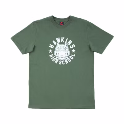 Nike Stranger Things Hawkins High Tee Green
