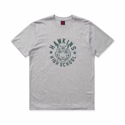 Nike Stranger Things Hawkins High Tee Heather Grey