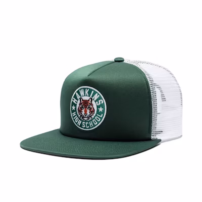 Nike Stranger Things Hawkins High Trucker Hat Green