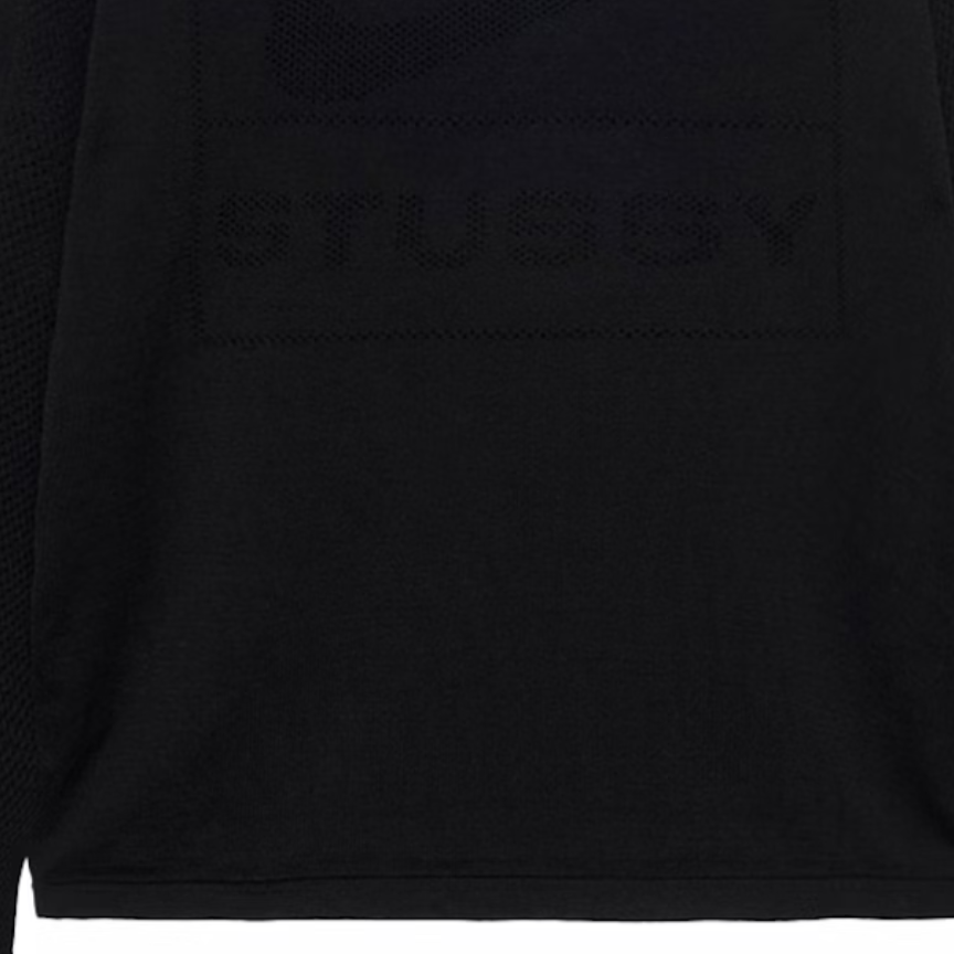 Nike Stussy Black Crewneck Unisex Knit Long Sleeve Pullover Sweater. HF3899-010 圖 6