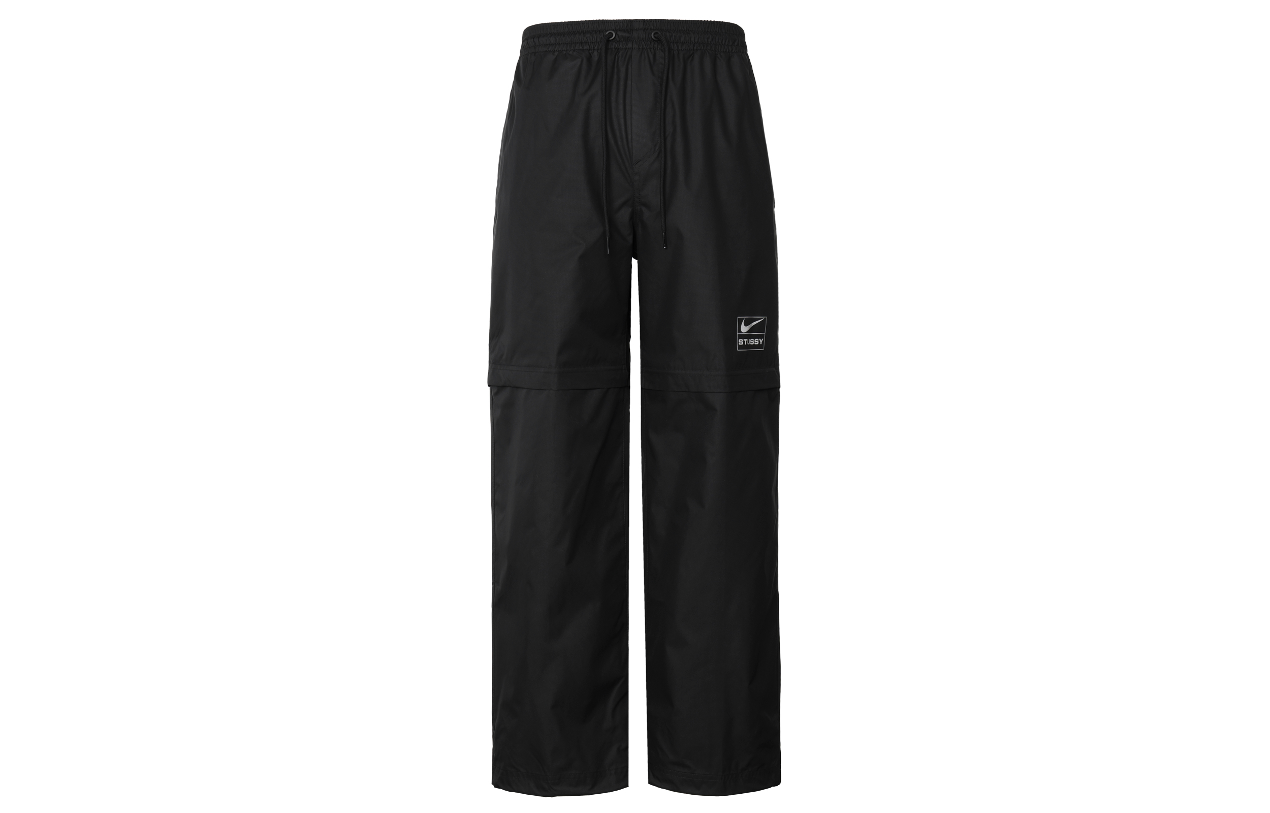 Nike x Stussy FW22 Collab Black Knit Detachable Unisex Casual Track Pants Asia Edition DO7171-010