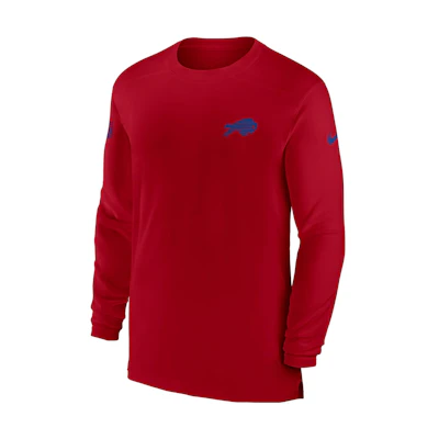 Nike Stussy FW22 Dri-FIT Sideline Coach NFL Buffalo Bills Red Crewneck Sweater 00M265N81-0BK