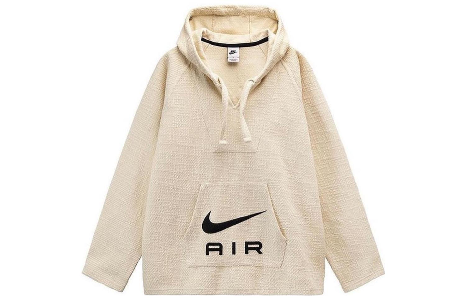 Nike Stussy FW22 NRG Pullover Hoodie Beige Unisex Logo Kangaroo Pocket Casual Wear DO5307-120 圖 2