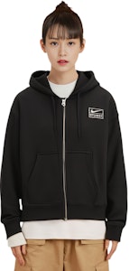 Nike x Stussy FW23 連帽拉鍊外套 黑色 男女同款 亞洲限定款 帶抽繩。 FJ9176-010 Purchase Nike x Stussy FW23 連帽拉鍊外套 黑色 男女同款 亞洲限定款 帶抽繩。 FJ9176-010