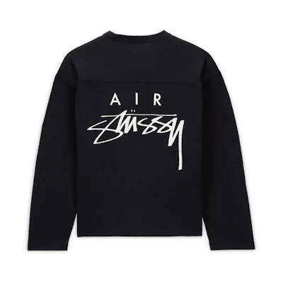 Nike Stussy FW23 Mesh Logo Long Sleeve T-Shirt Black Unisex Retro Style. FJ9165-010